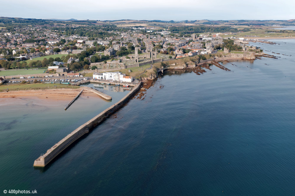 St Andrews Harbour - Fife, aerial photograph
