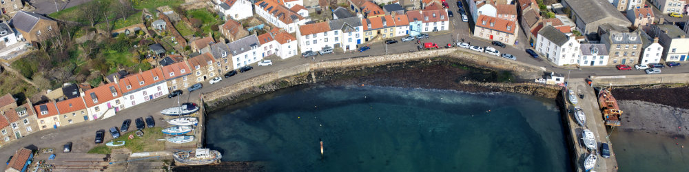 St Monans Harbour, Fife, aerial photograph
