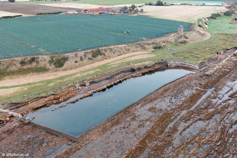 St Monans Windmill, Fife, aerial photograph
