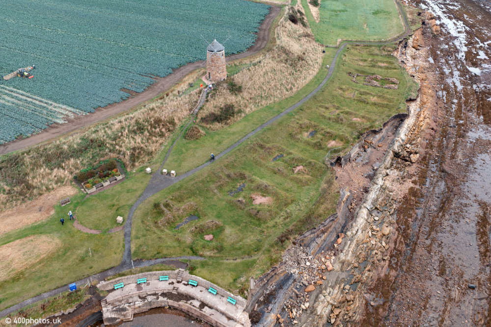 St Monans Windmill, Fife, aerial photograph