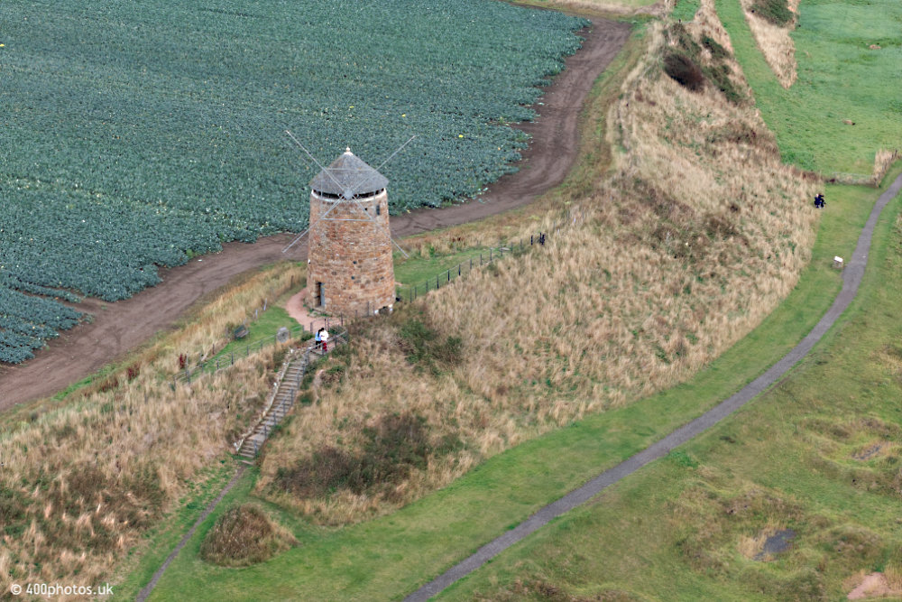 St Monans Windmill, Fife, aerial photograph