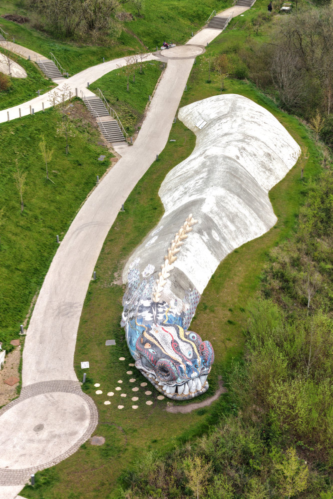 Stockingfield Junction, Glasgow, aerial photograph