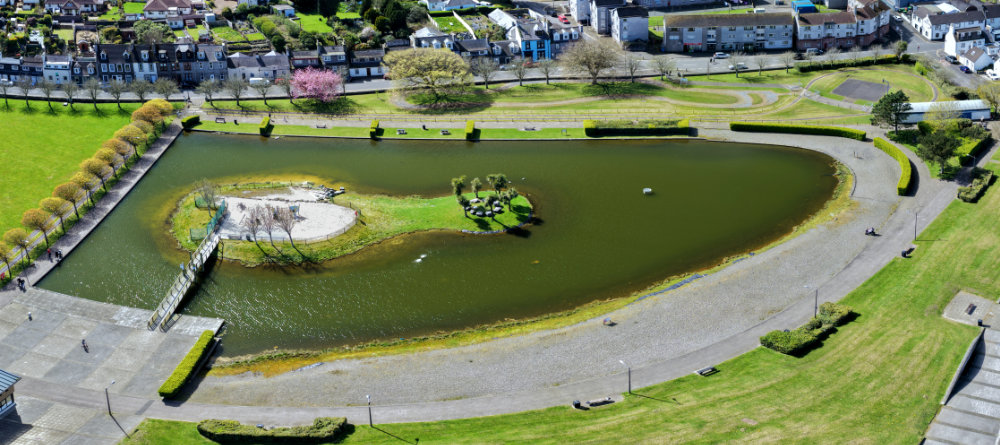 Stranraer Agnew Park, Dumfries and Galloway, aerial photograph