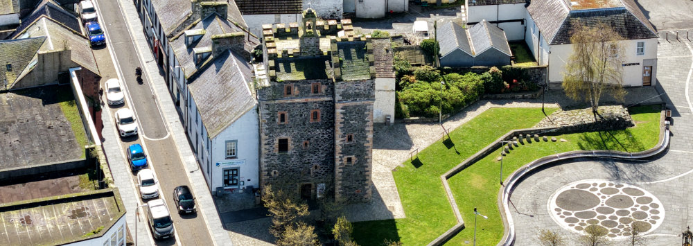 Stranraer Castle of St John, Dumfries and Galloway, aerial photograph
