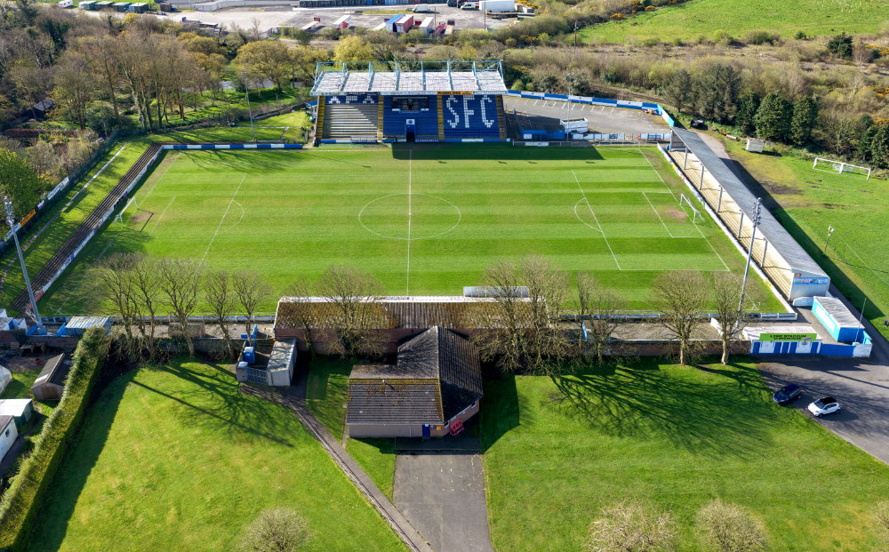 Stranraer Stair Park, Dumfries and Galloway, aerial photograph