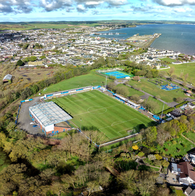 Stranraer Stair Park, Dumfries and Galloway, aerial photograph
