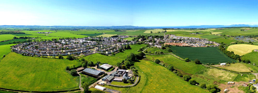 Tarbolton Village, Ayrshire, licensable aerial photograph