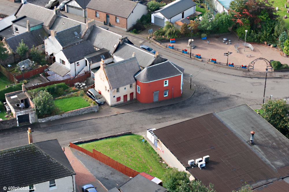 Tarbolton Bachelor's Club, Ayrshire, aerial photograph