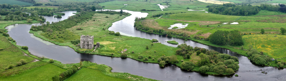 Threave Castle, Dumfries and Galloway, licensable aerial photograph