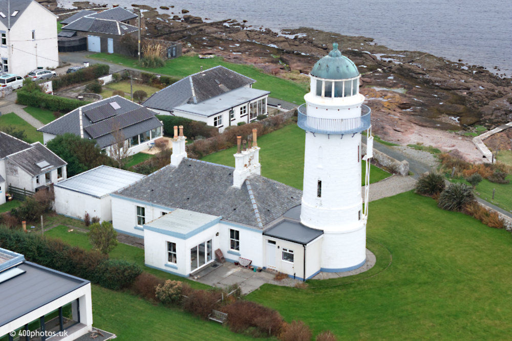 Toward Lighthouse, Cowal, Argyll, aerial photograph