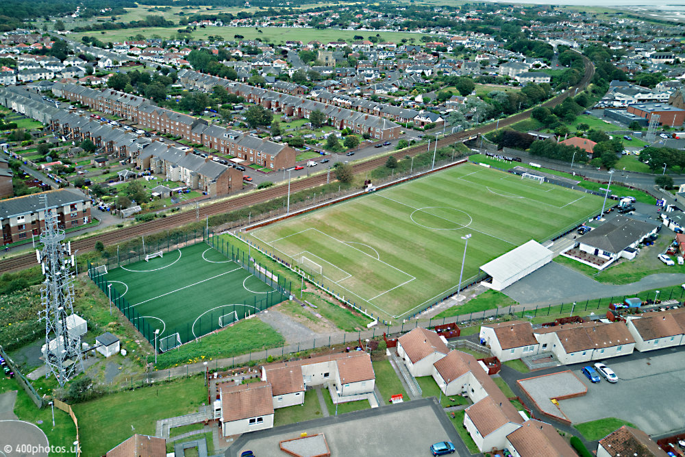 Portland Park, Troon, Troon Football Club, aerial photograph