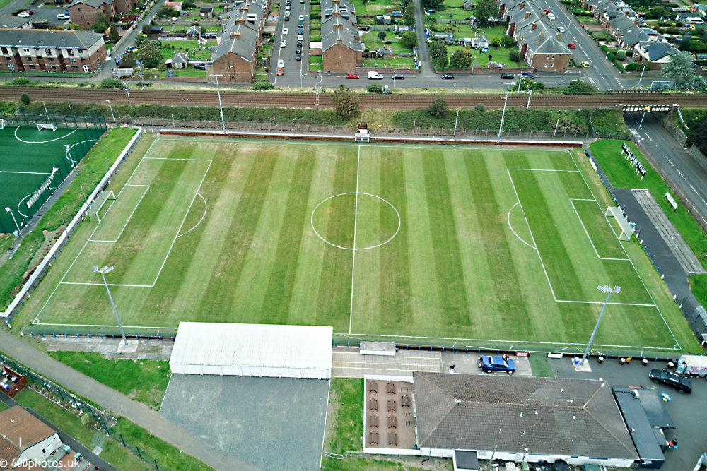Portland Park, Troon, Troon Football Club, aerial photograph