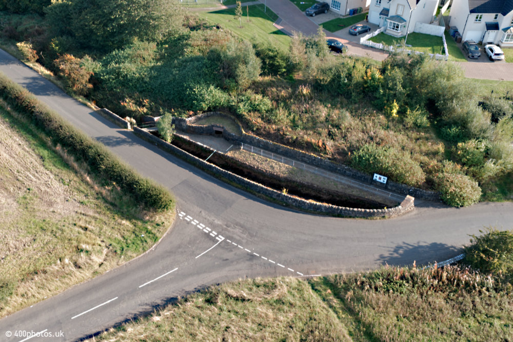 Wallace's Well, Robroyston, Glasgow, aerial photograph