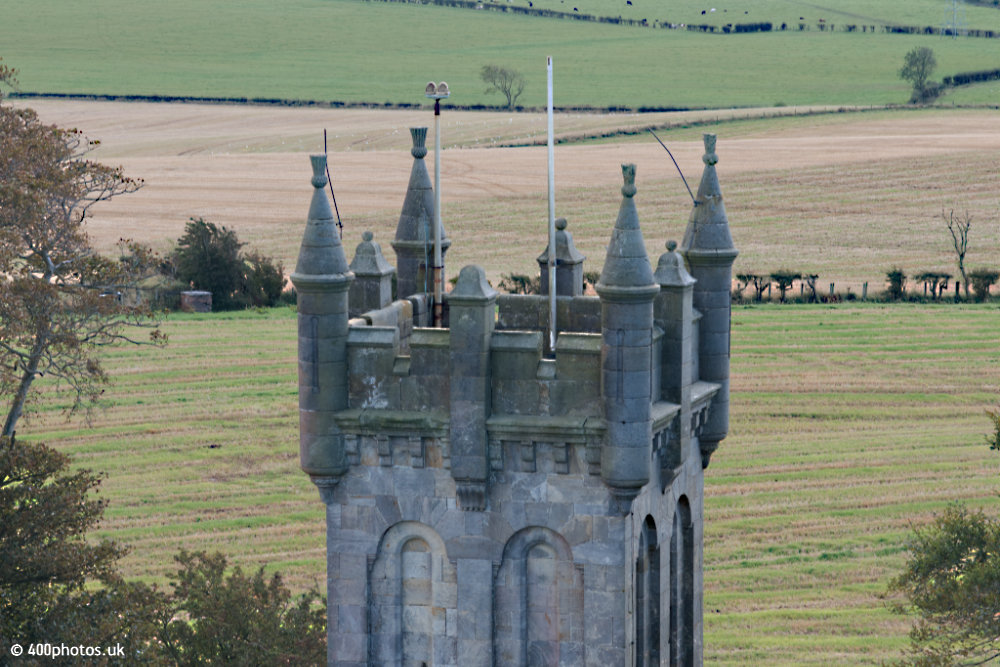 The Barnweil Monument to William Wallace, Symington, Ayrshire, aerial photograph