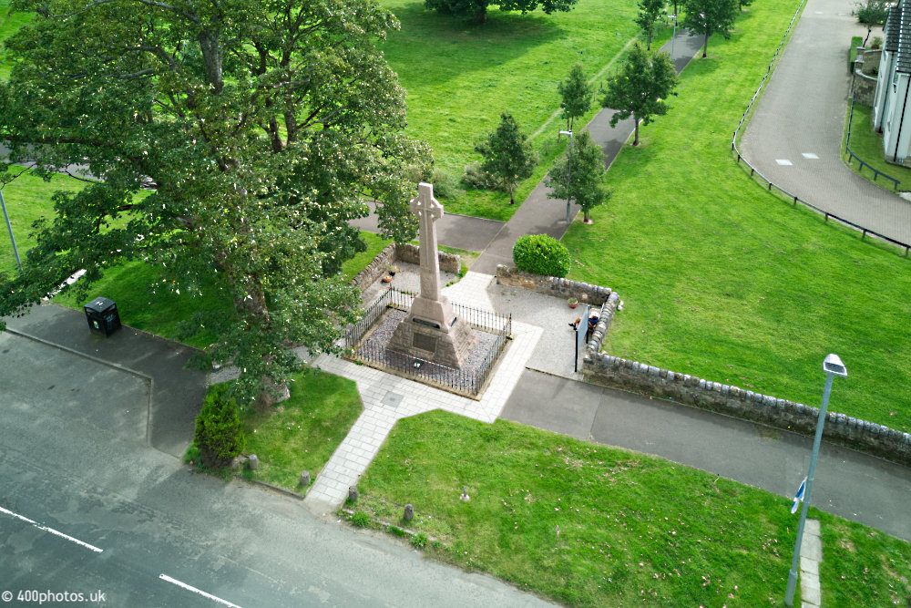 William Wallace Monument, Robroyston, Glasgow, aerial photograph