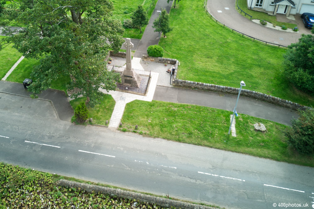 William Wallace Monument, Robroyston, Glasgow, aerial photograph