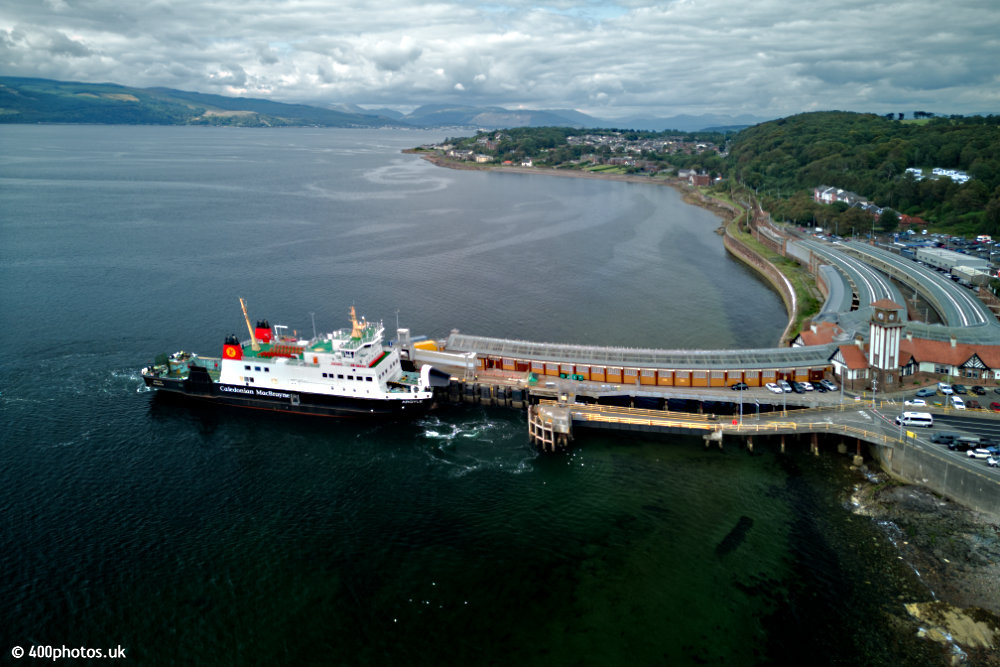 Wemyss Bay to Rothesay Ferry, Wemyss Bay, aerial photograph