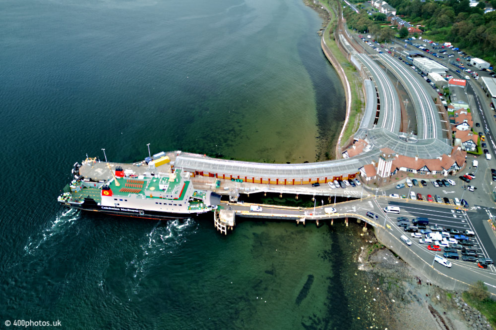 Wemyss Bay to Rothesay Ferry, Wemyss Bay, aerial photograph