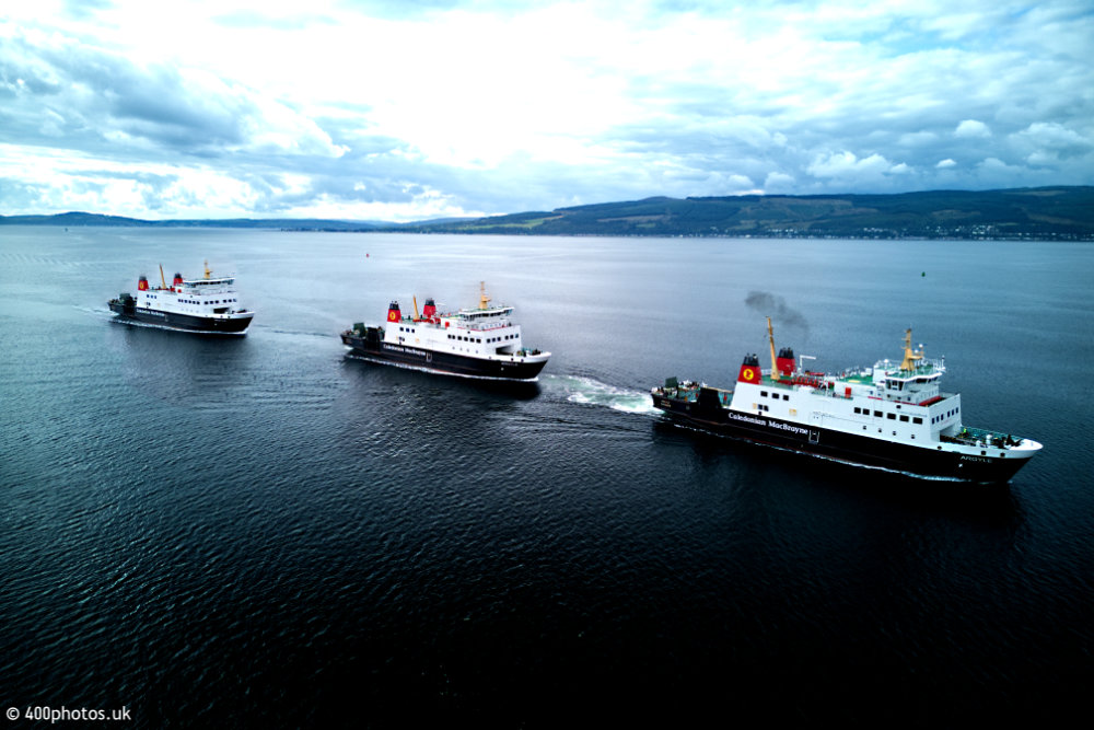 Wemyss Bay to Rothesay Ferry, Wemyss Bay, aerial photograph