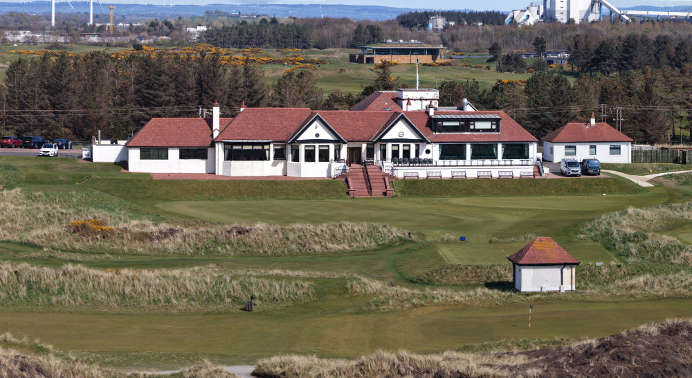 Western Gailes Golf Club, Irvine, North Ayrshire, aerial photograph