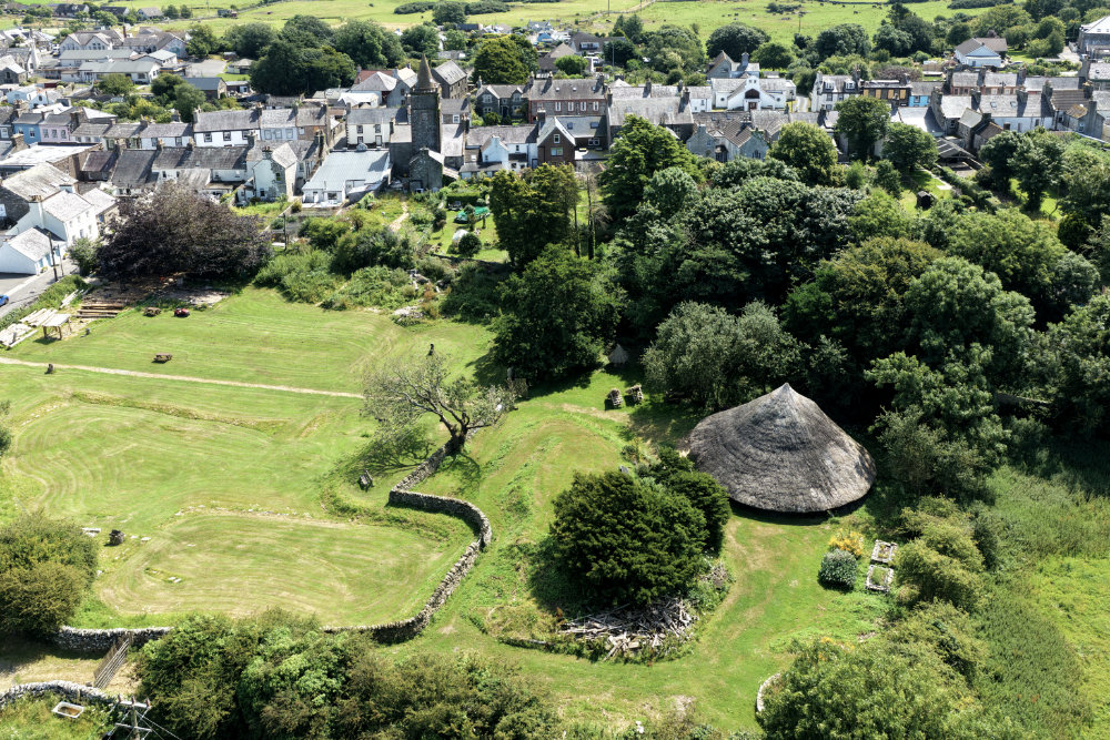 Whithorn Priory, Dumfries and Galloway, licensable aerial photograph