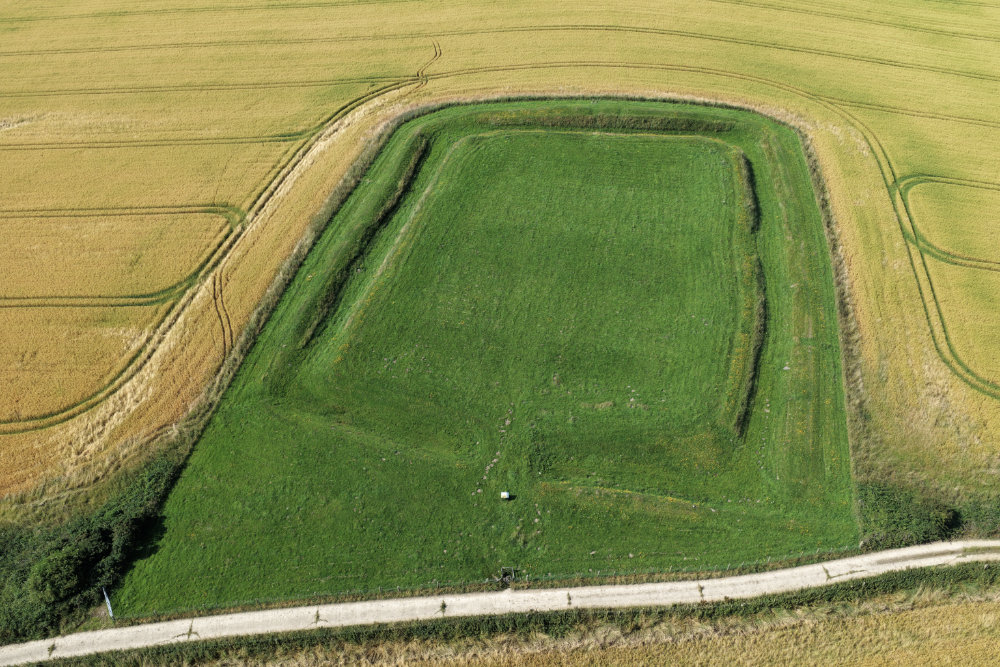 Whithorn Rispain Camp, Dumfries and Galloway, licensable aerial photograph