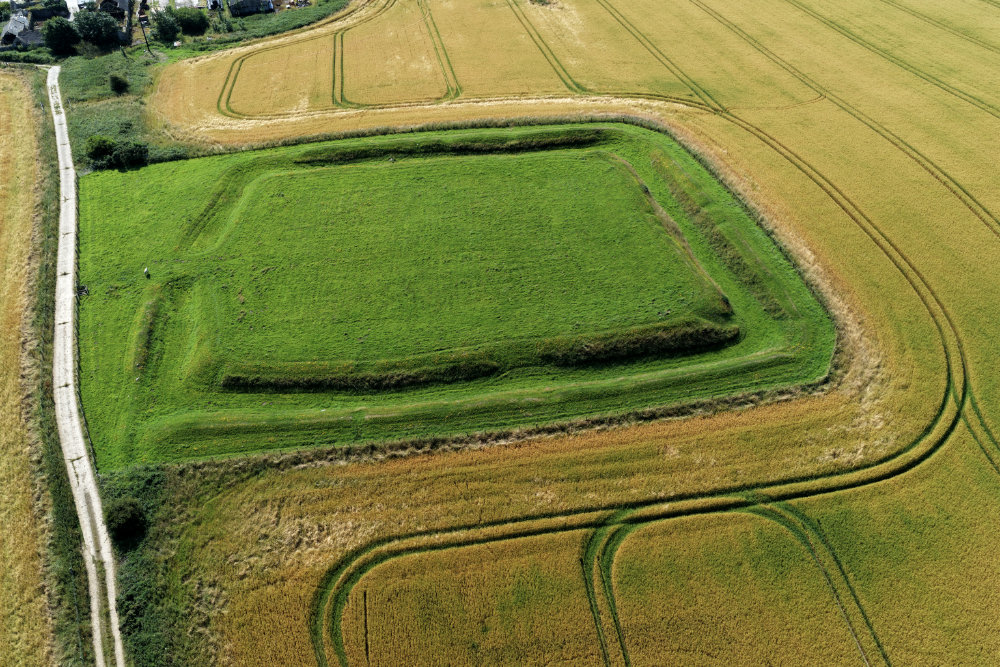 Whithorn Rispain Camp, Dumfries and Galloway, licensable aerial photograph