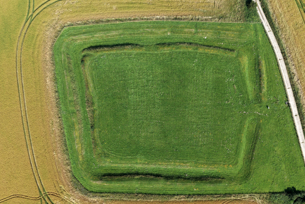 Whithorn Rispain Camp, Dumfries and Galloway, licensable aerial photograph